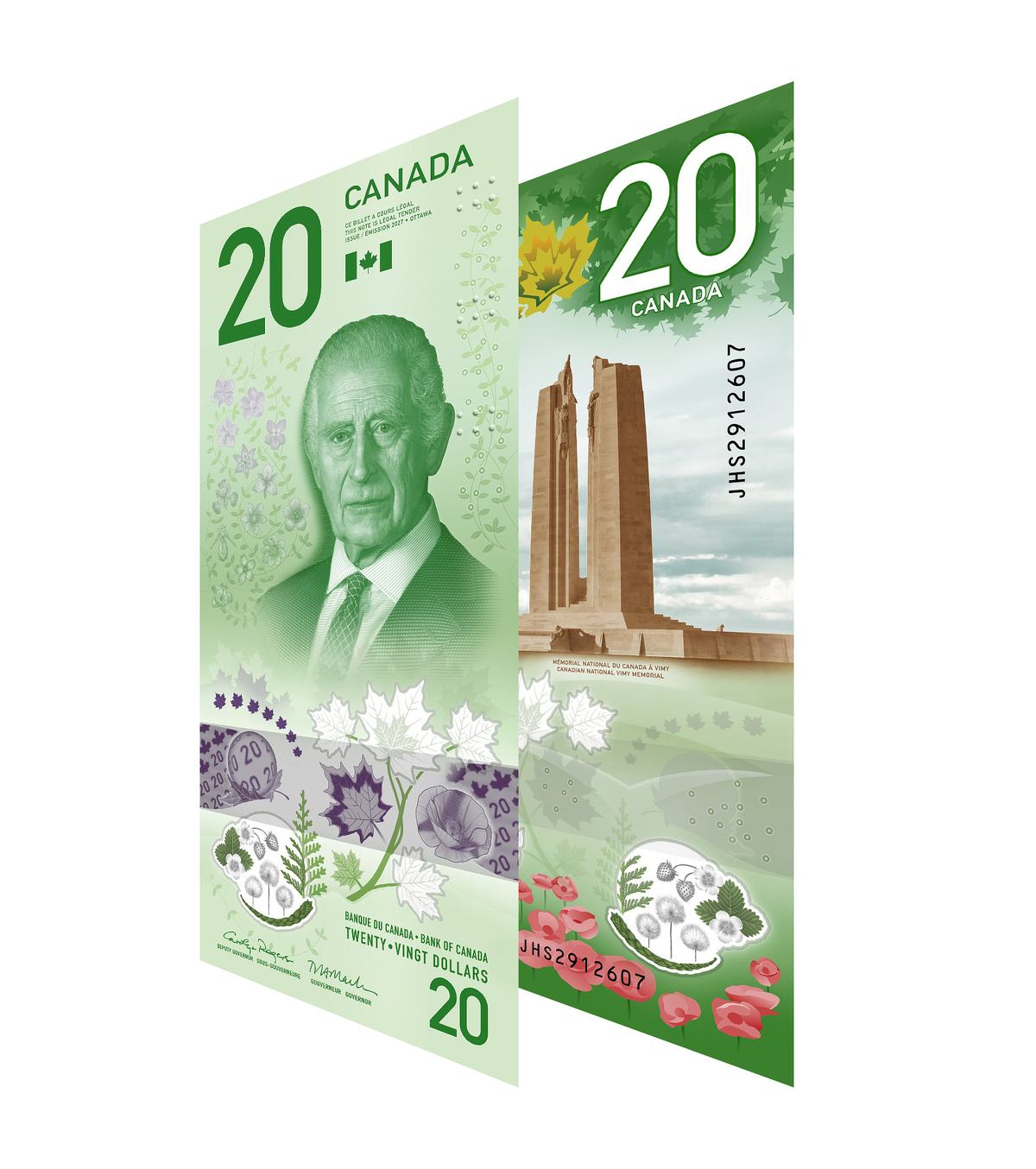Bank of Canada Unveils Design for New $20 Banknote