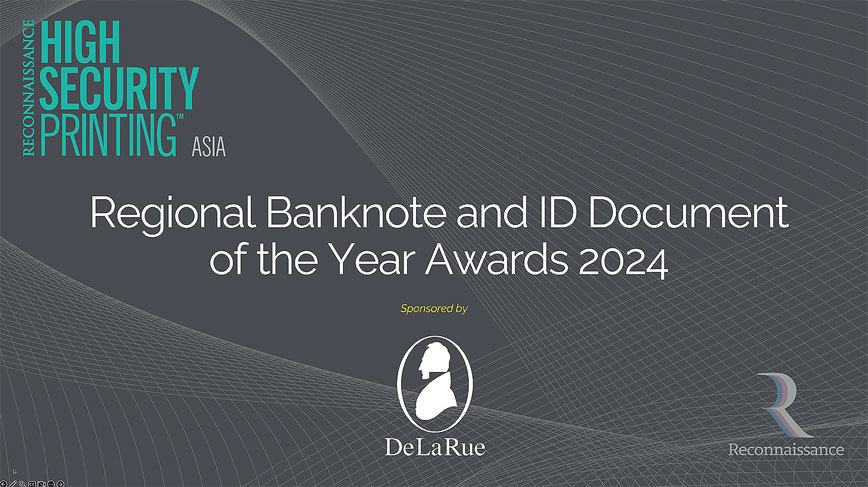 Recognising Outstanding Design and Innovation in Asia Banknotes and ID Documents