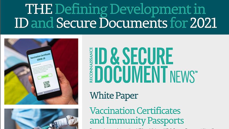 Reconnaissance Takes the Lead on how to Secure Immunity Passports