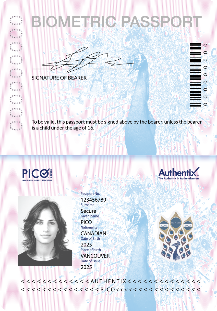 Authentix Brings Nano-Optic Plasmonics to IDs with PICO Secure™