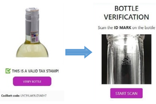 Linking Laser ID Marks with Tax Stamp Codes