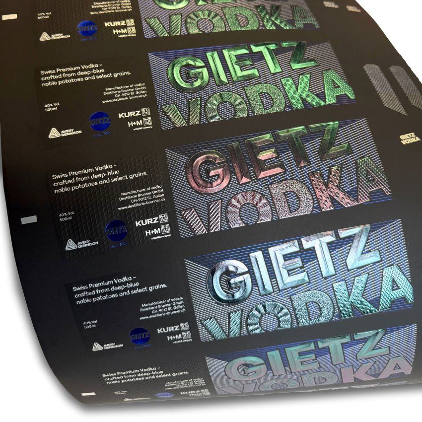 Gietz Vodka Label Showcases ROFO 450 ECO Capabilities
