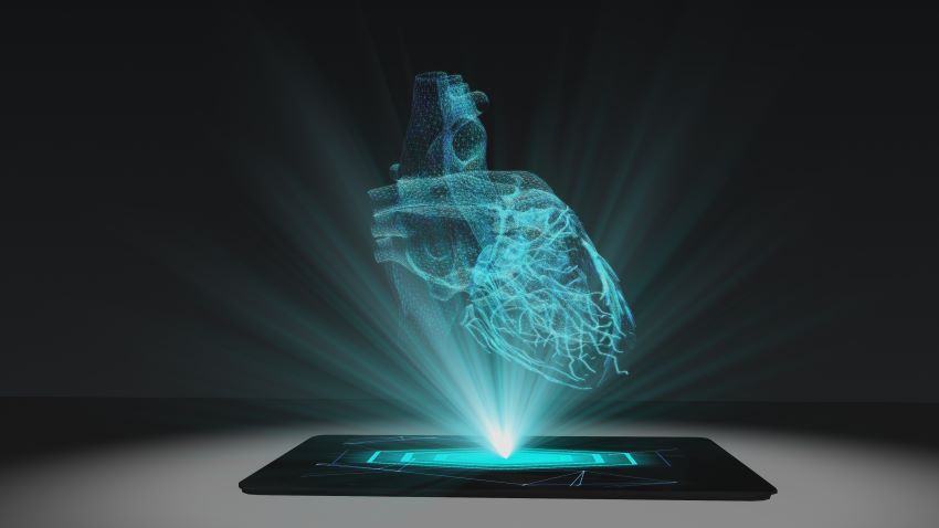 Holographic Endoscope Illuminating the Brain