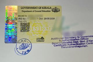 Kerala Introduces Hologram for Certificate Attestation