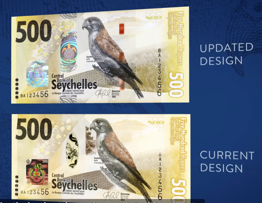 Fly Out, Turtle In: Optiks Gives Way to Holographic Foil on Seychelles 500 Rupee